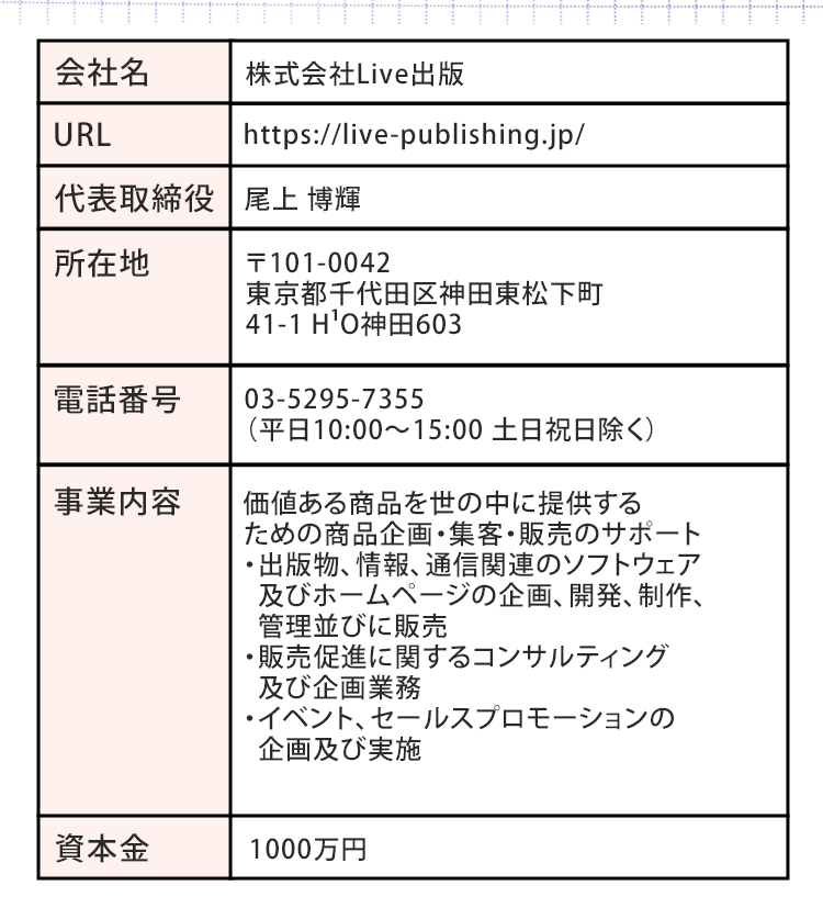 運営会社情報